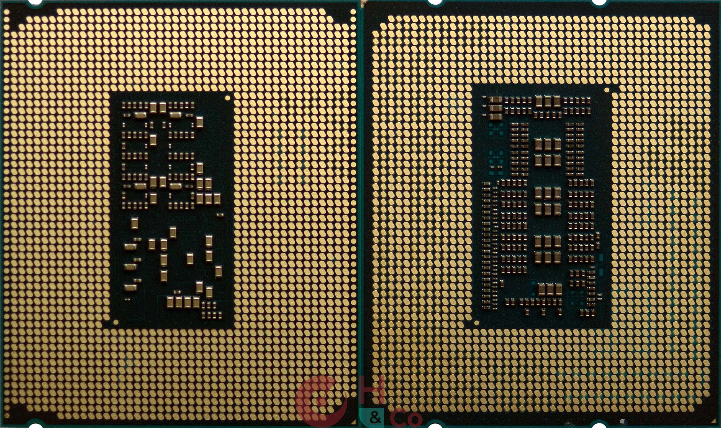 CPU LGA 1851 vs 1700 : face arrière