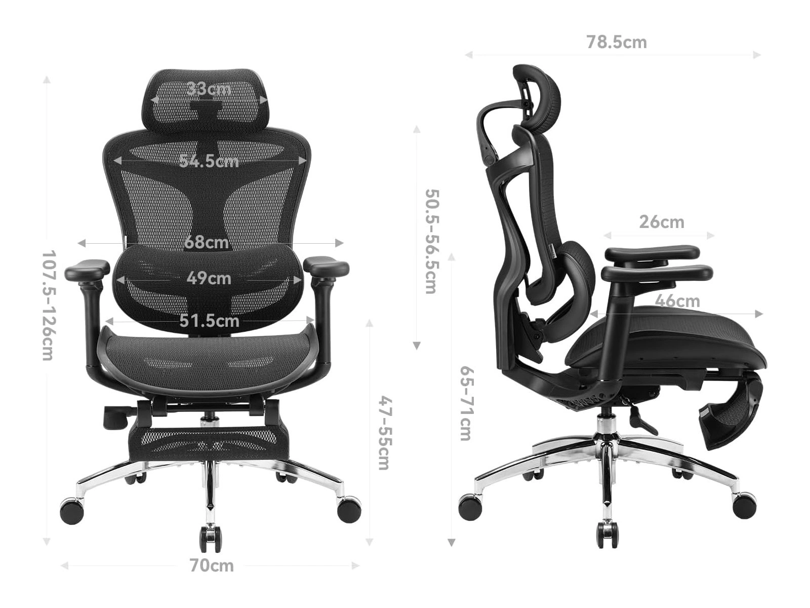 Sihoo Doro C300 01 Dimensions