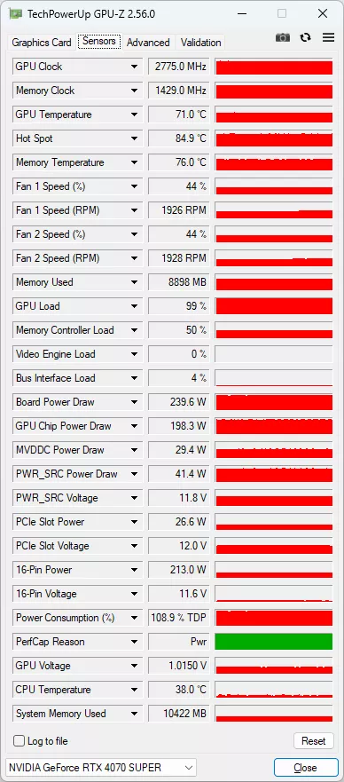 GeForce RTX 4070 SUPER FE overclockée