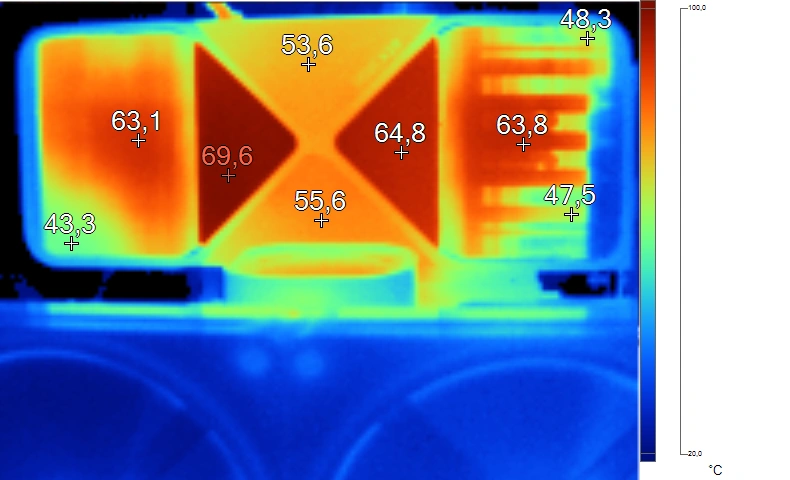 Image thermique de la GeForce RTX 5090 FE en charge