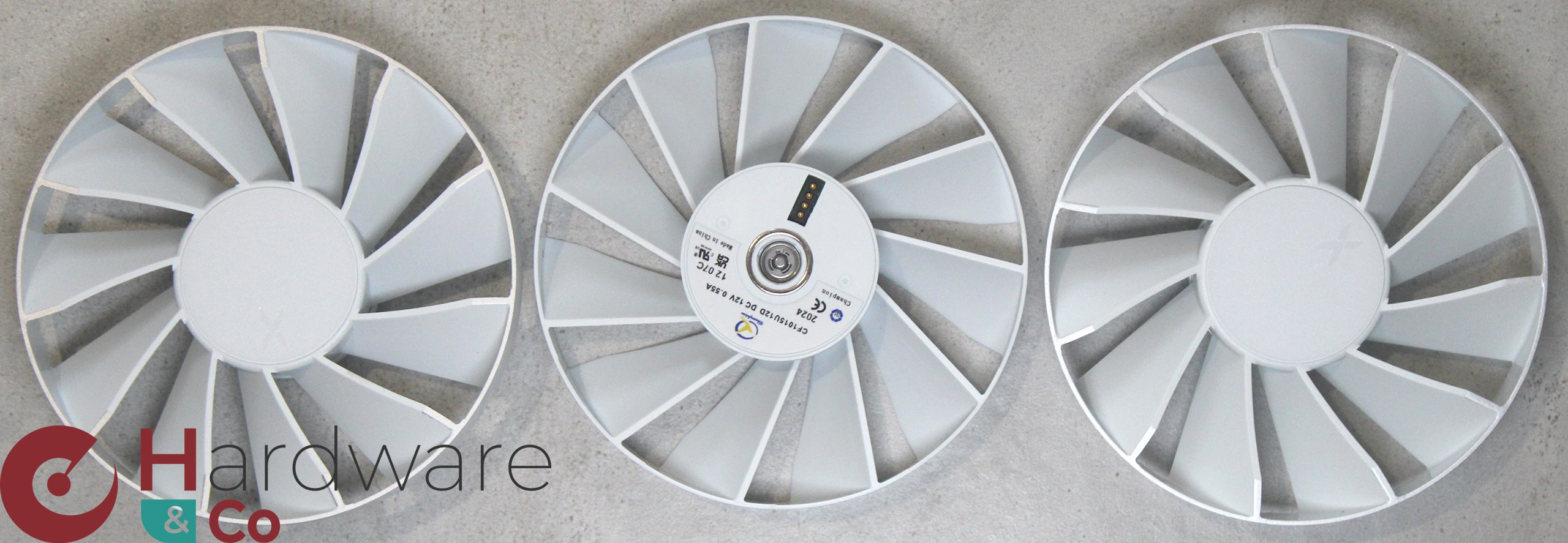 Xfx Rx9070xt Swift White Ventilateurs