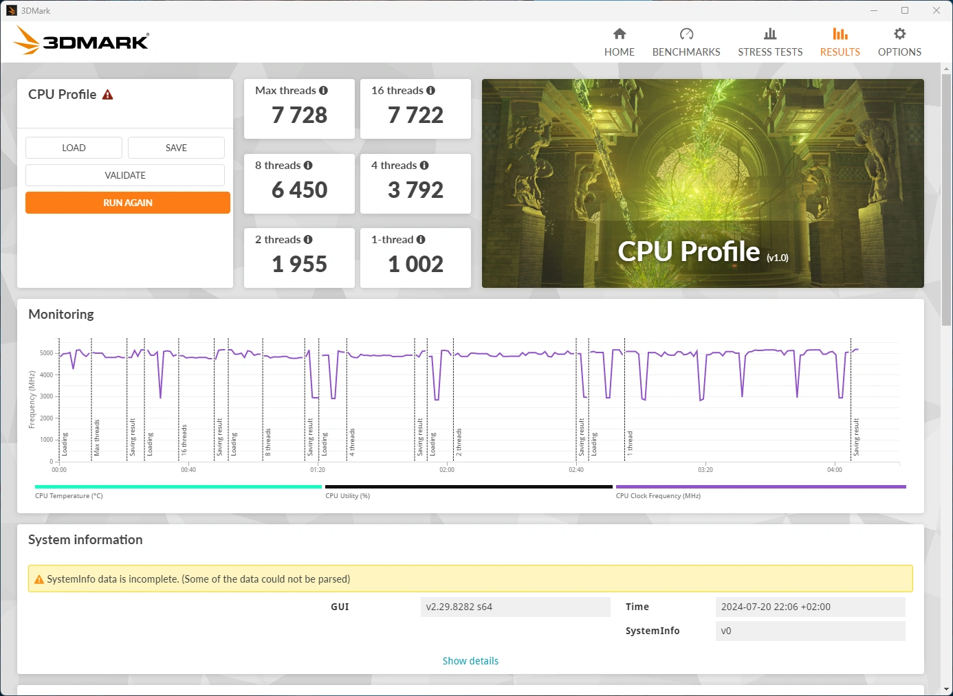 Geekom A8 3dmark Cpu