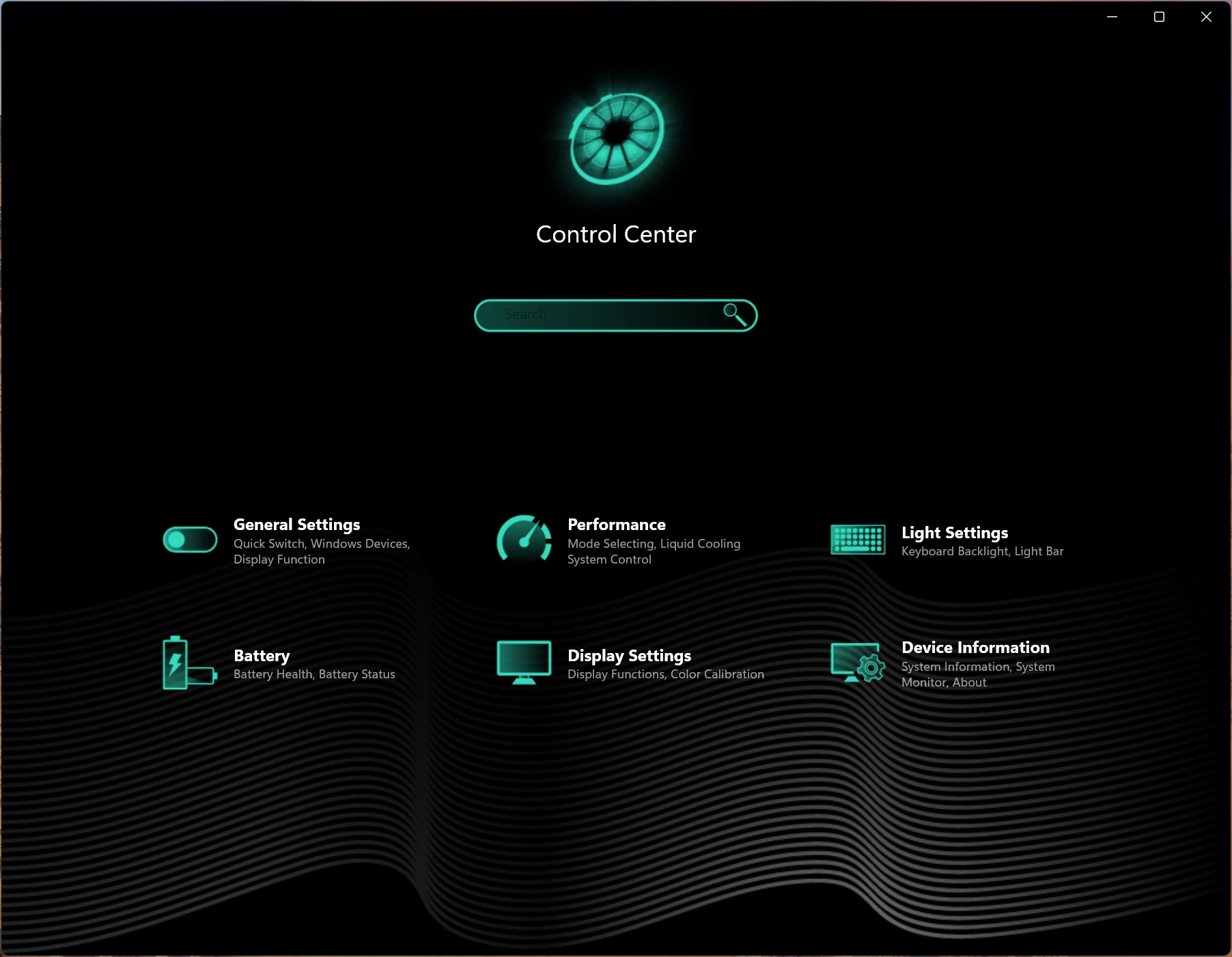 Pcspecialist Recoil 16 Control Center