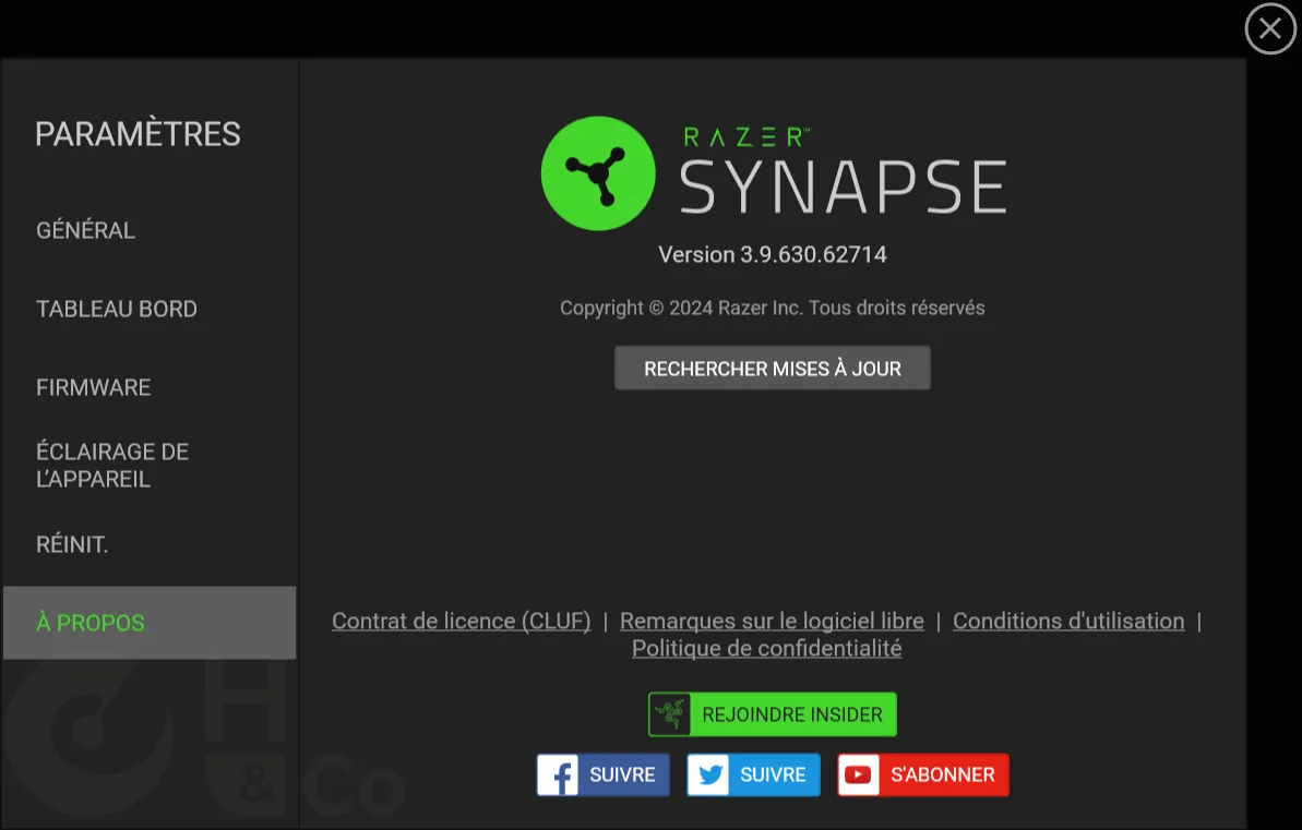 Razer Blade16 2024 Synapse 22