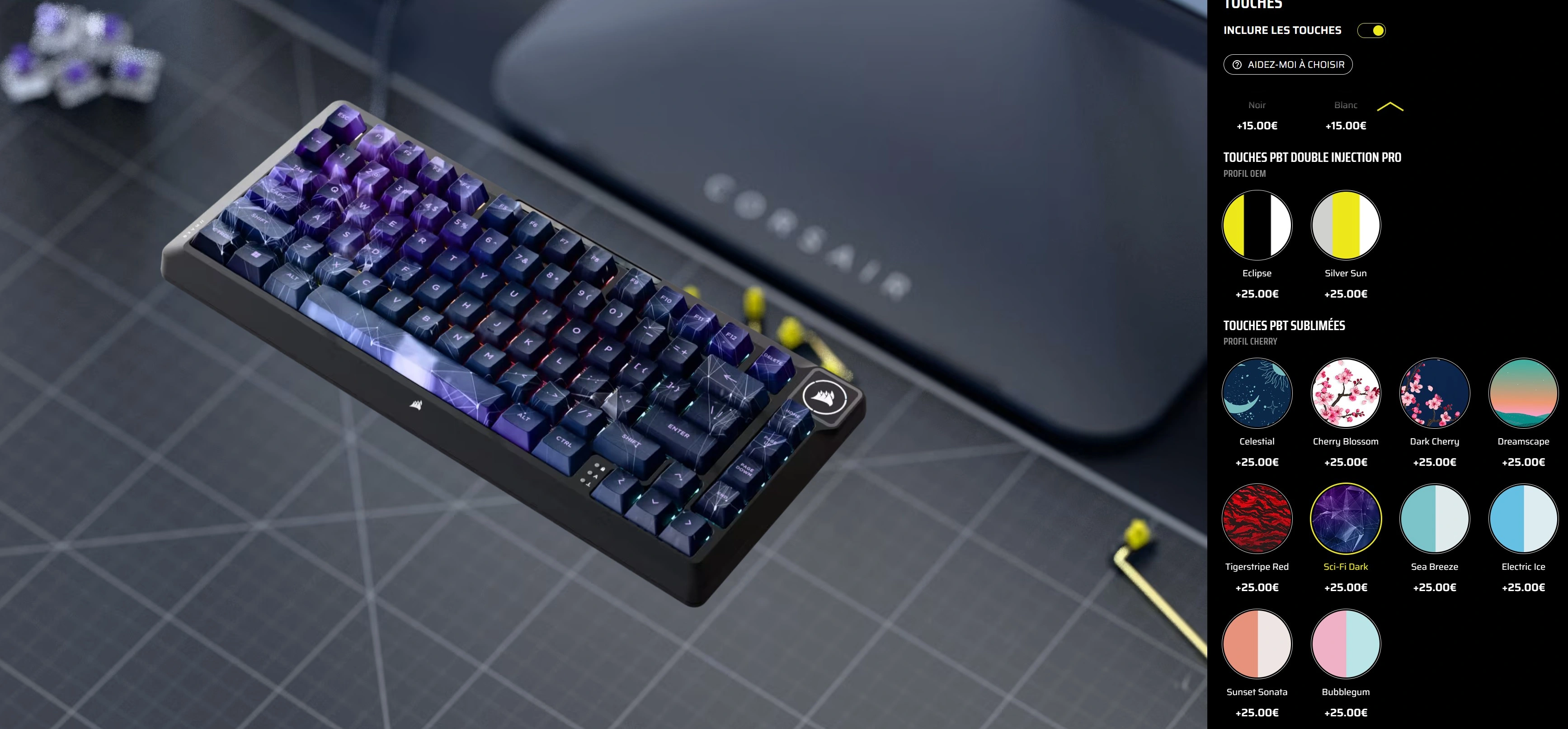 choix des touches du MAKR 75
