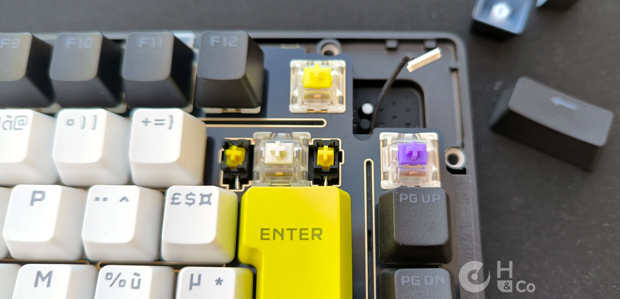 Keycaps et switches sur MAKR 75