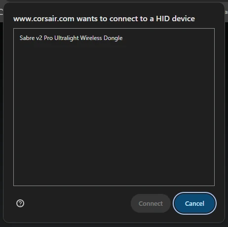 Corsair Sabre Pro Wireless V2 Chrome Autorise