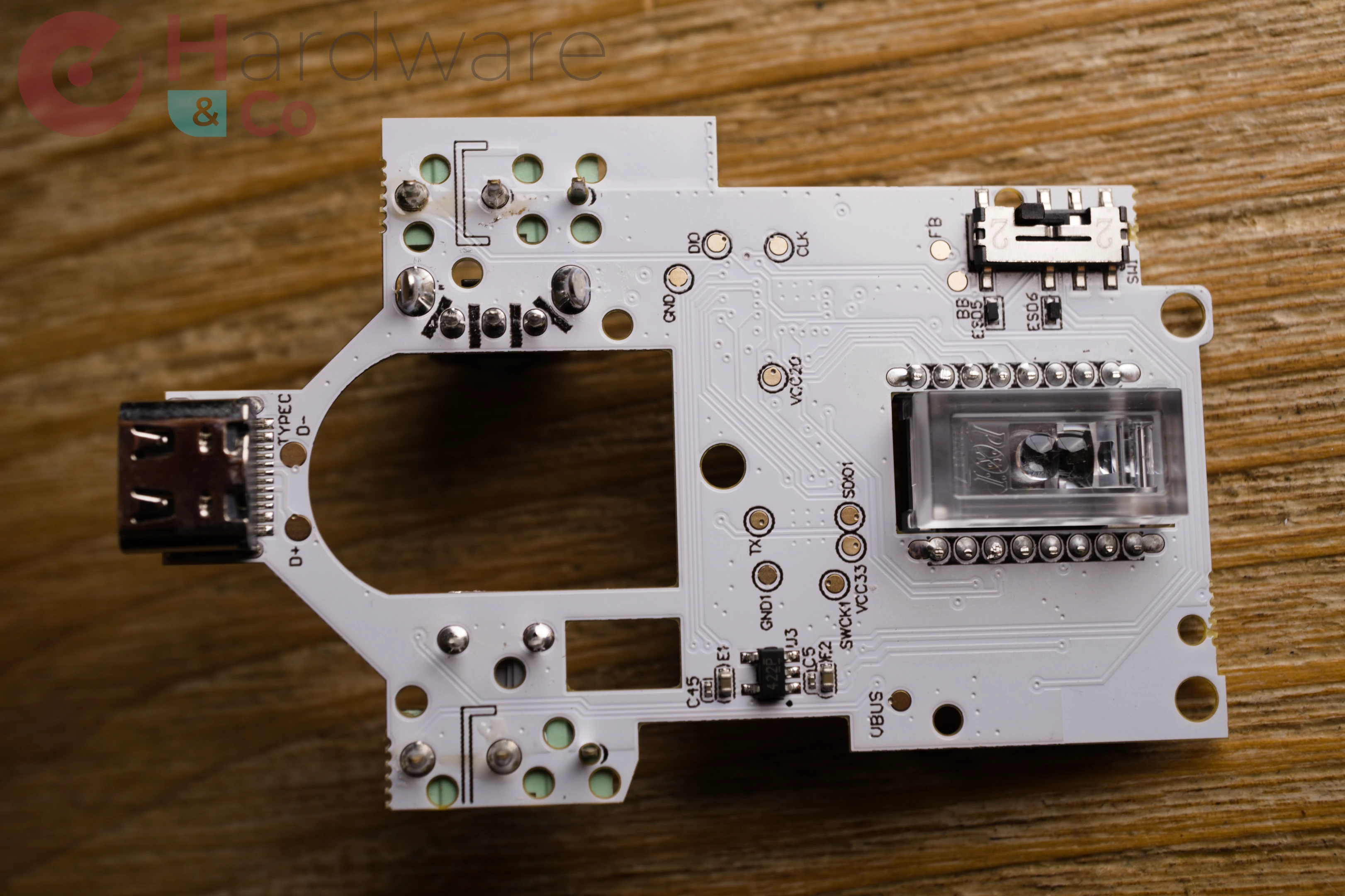 Corsair Sabre Pro Wireless V2 Demontage Pcb Dessous