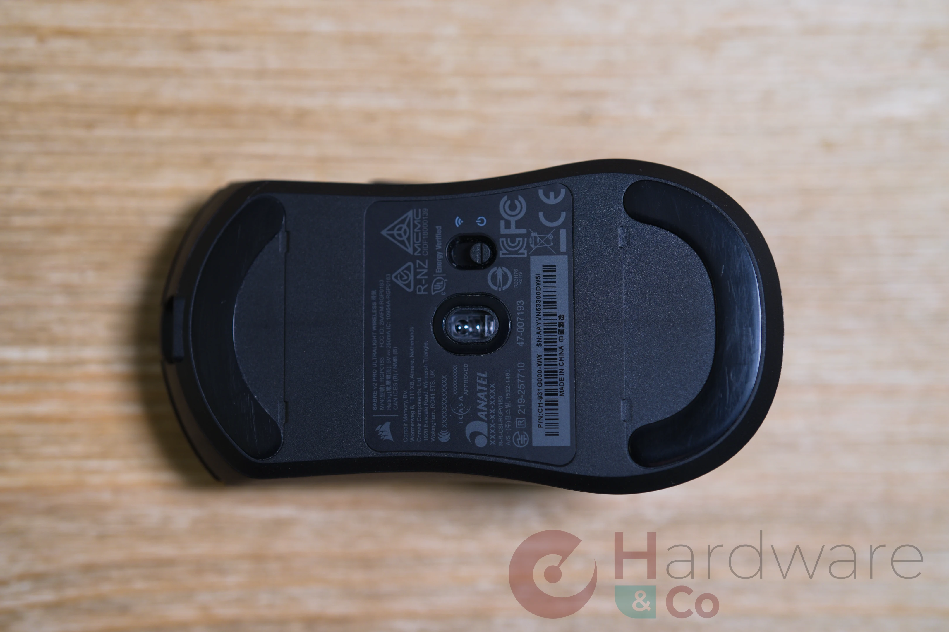 Corsair Sabre Pro Wireless V2 Dessous