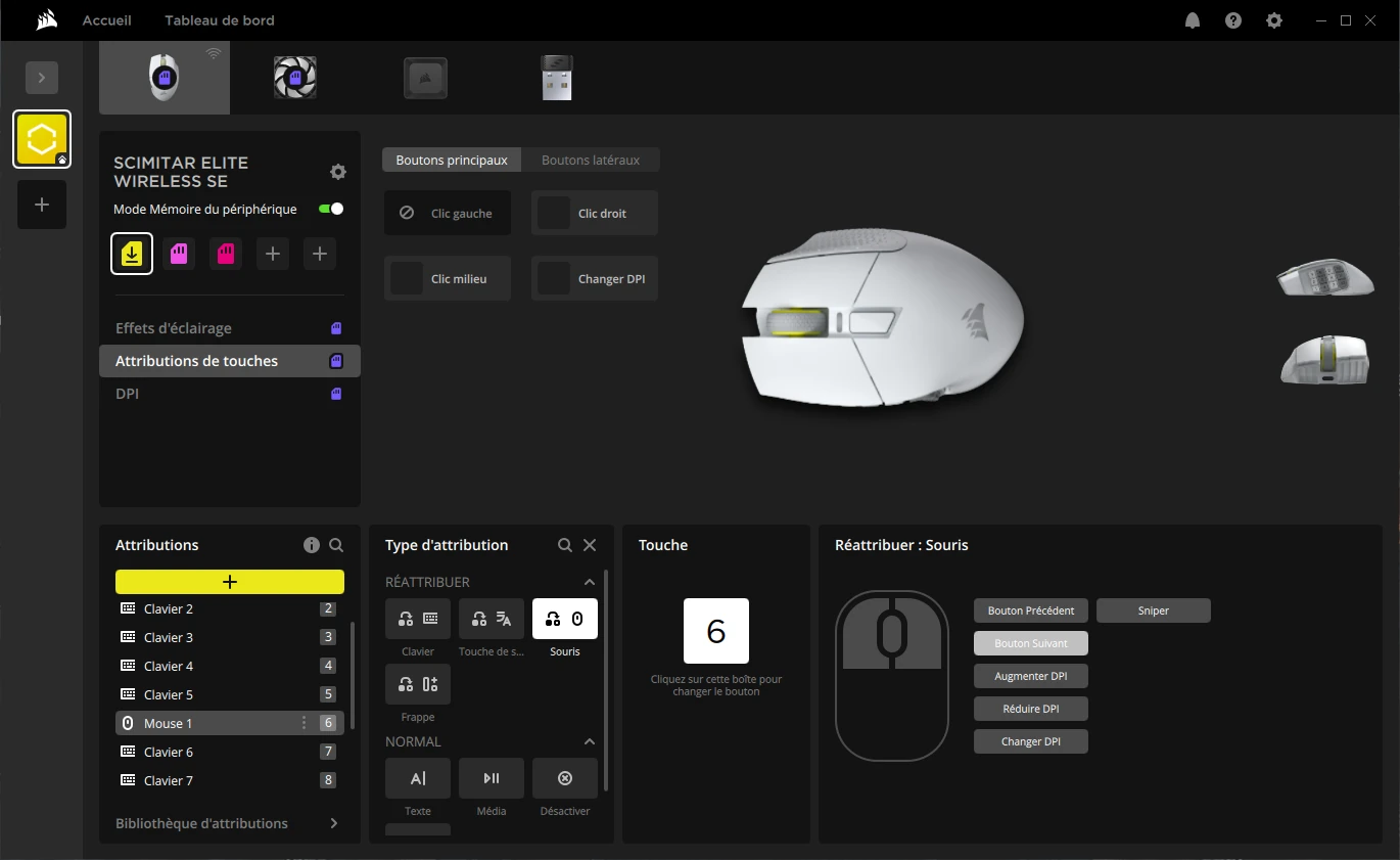 Corsair Scimitar Se Elite Wireless Icue Macro