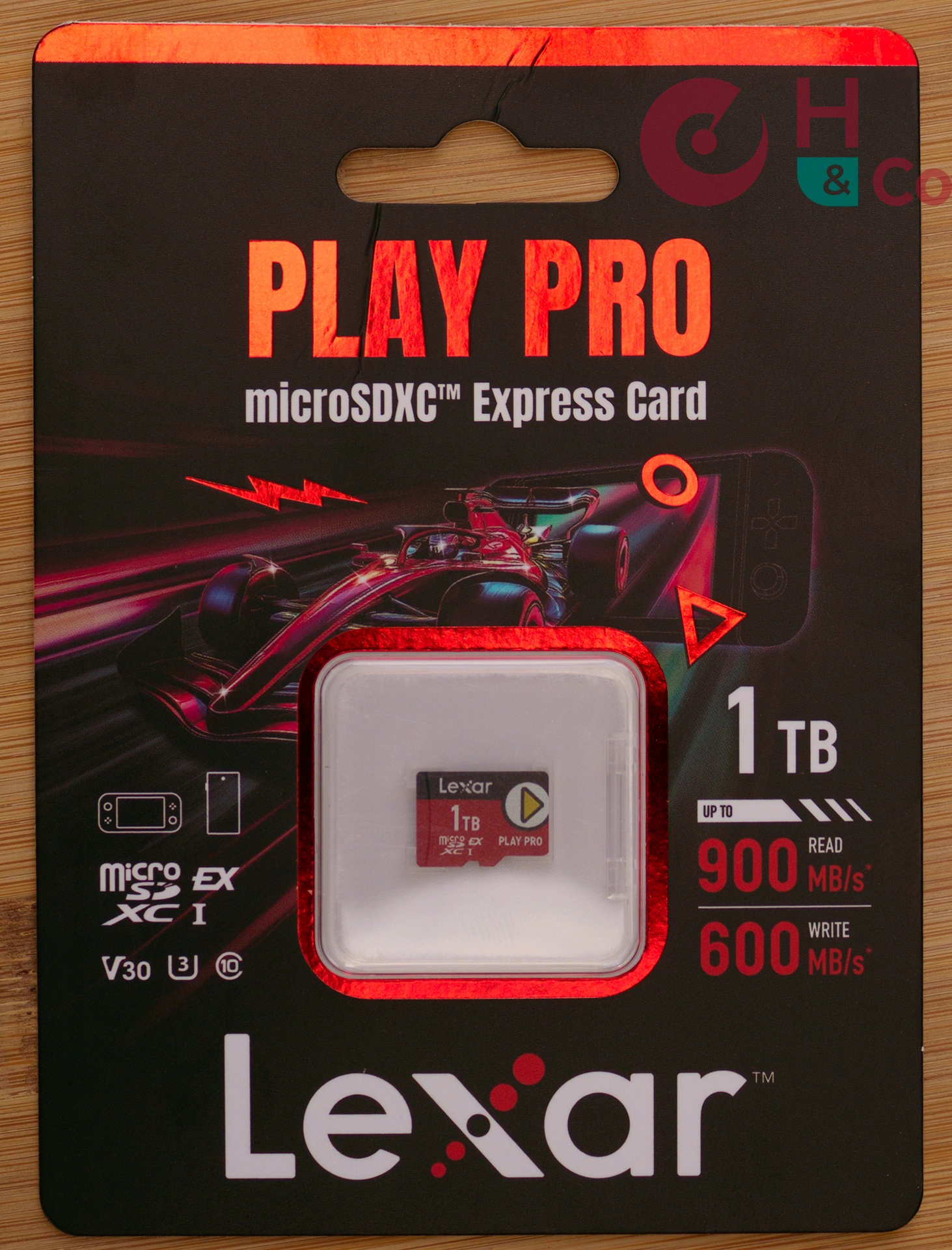 Lexar microSD Express Play Pro 1 To : emballage face avant