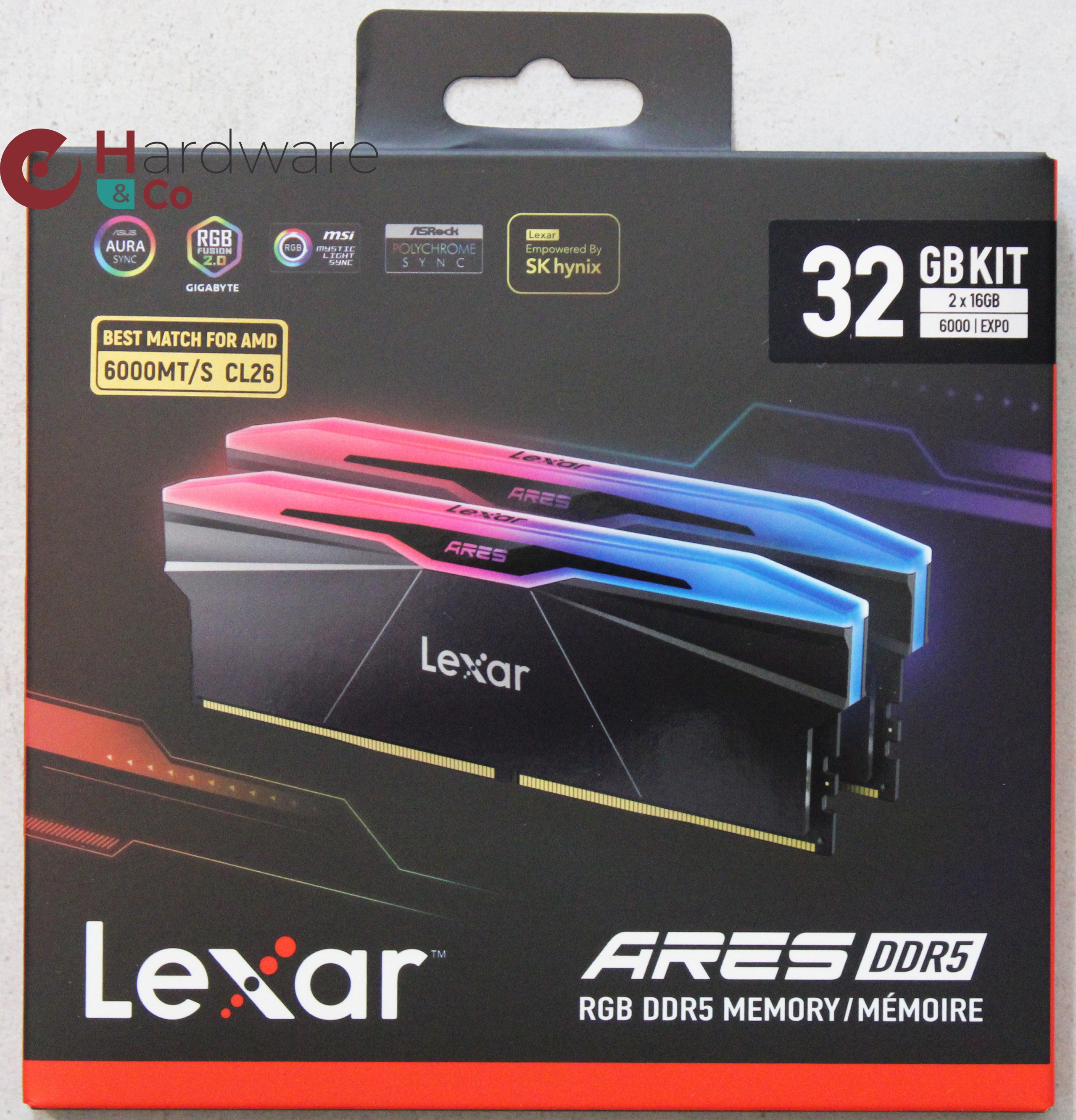 Lexar Ares Rgb V2 Ddr5 6000 C26 Box