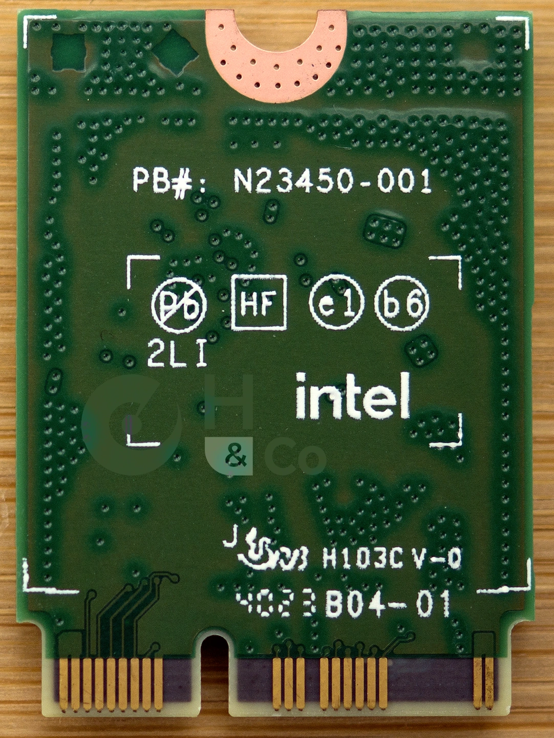 Intel BE200 face arrière