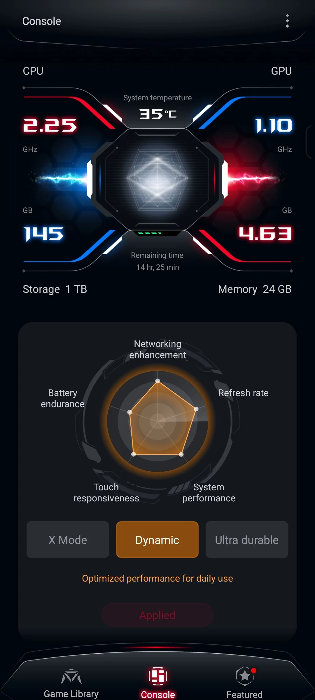 Asus Rog Phone 9 Pro Armoury Crate