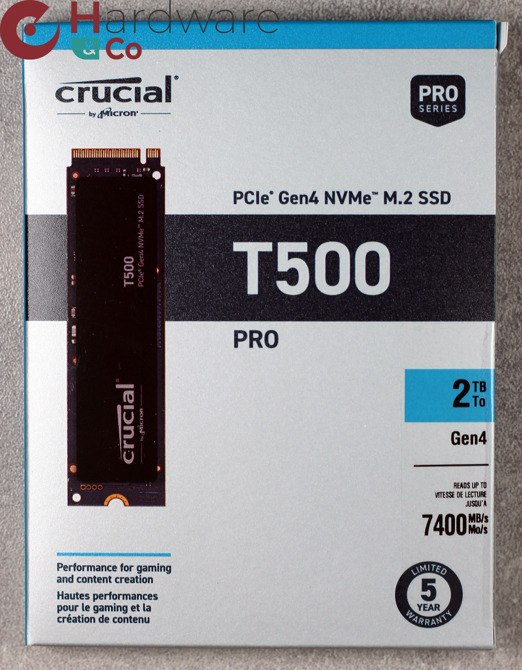 Crucial T500 Box Recto