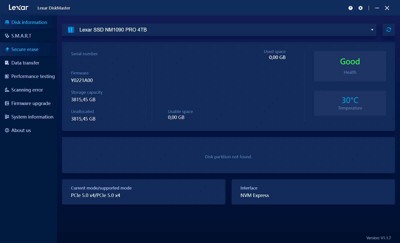 Disk Information 4 To