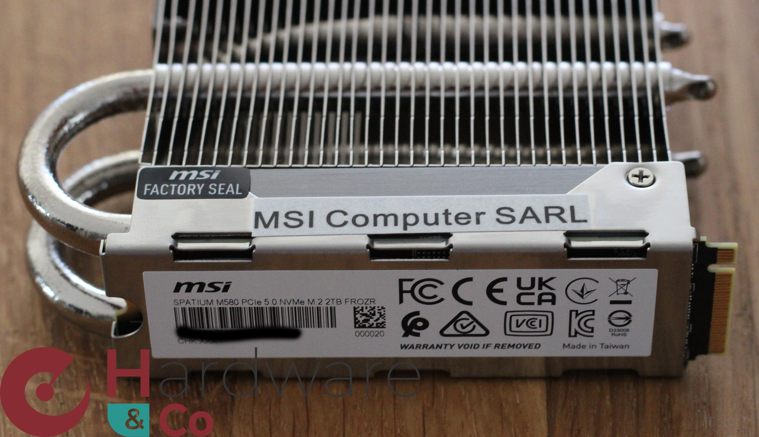 Msi Spatium M580 Frozr Dessous