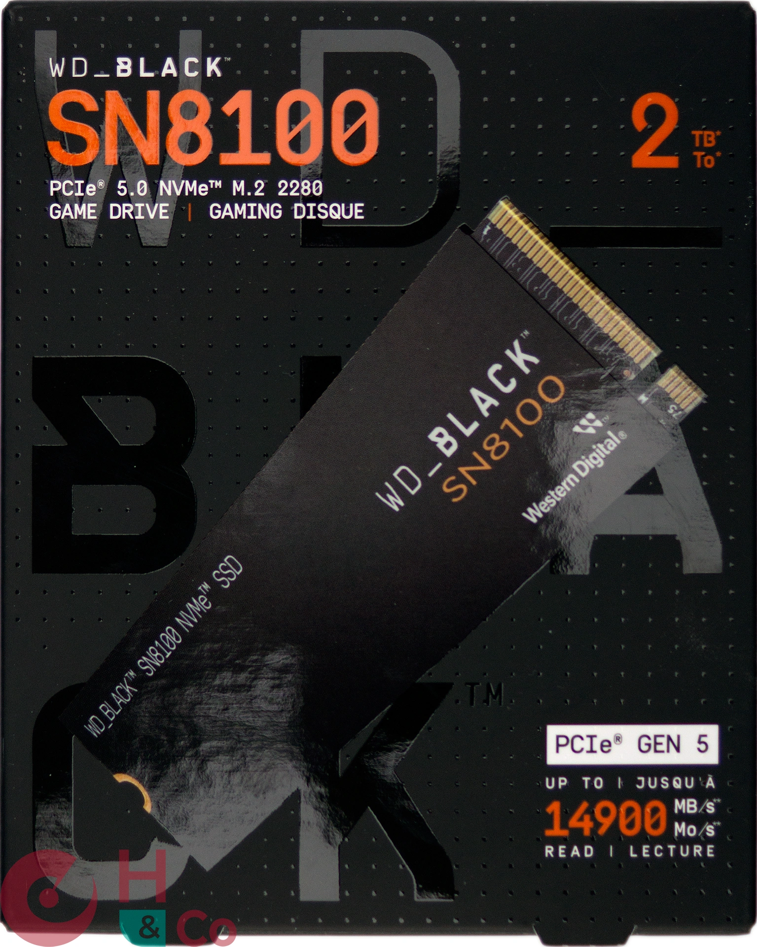 Boite WD_BLACK SN8100 : face avant