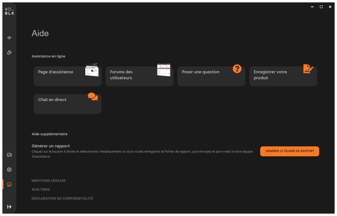 Dashboard : aide
