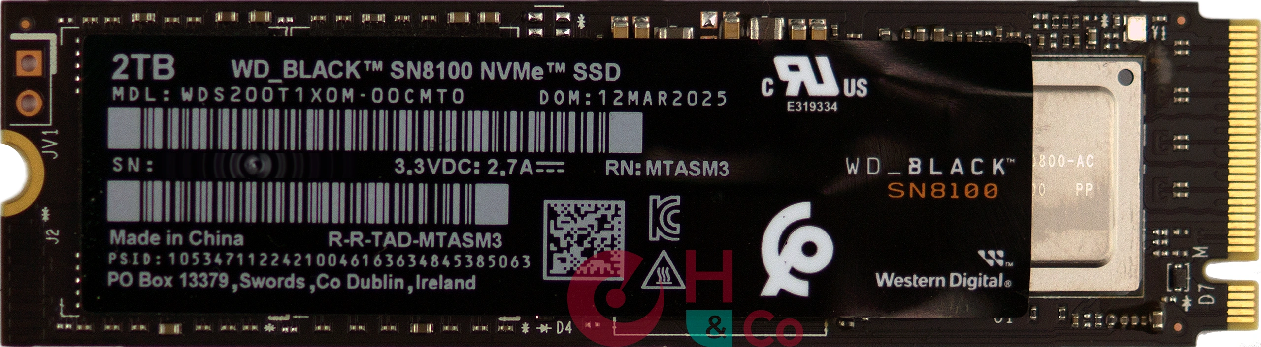 WD_BLACK SN8100 : face avant