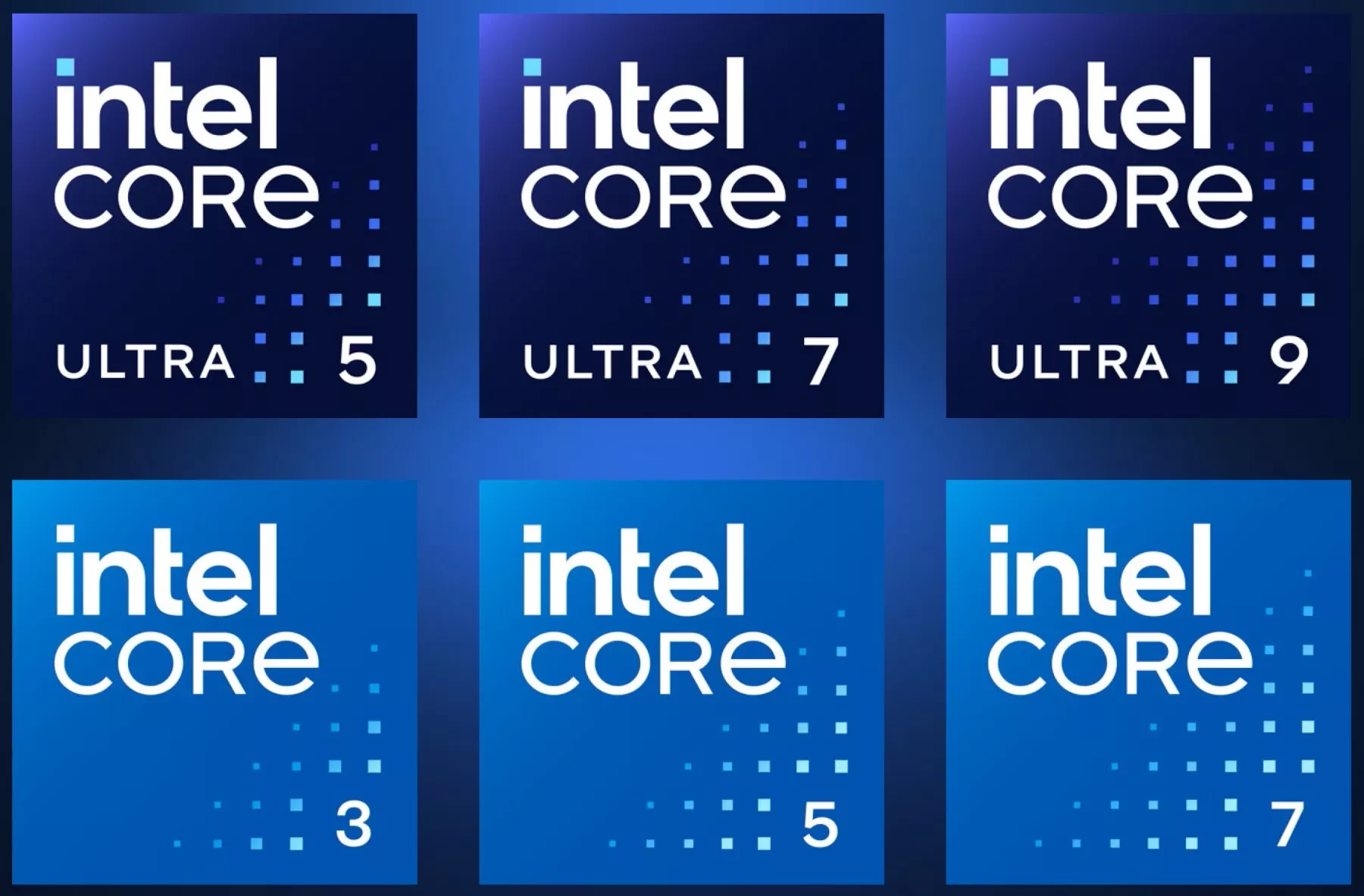 Intel Core Nouveaux Logos Cpu 2023