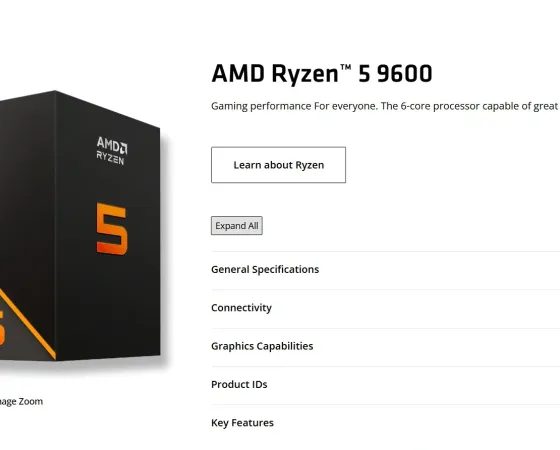 Amd Ryzen5 9600 Site Officiel Thumb