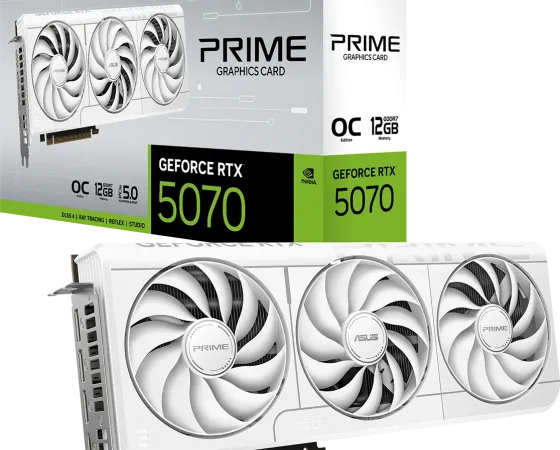 Asus Rtx 5070 Prime White Oc Thumb