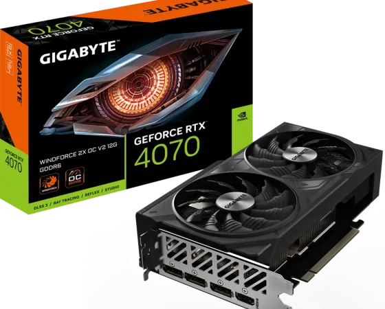 Gigabyte Rtx 4070 Windforce 2x Oc V2 Gddr6 Thumb