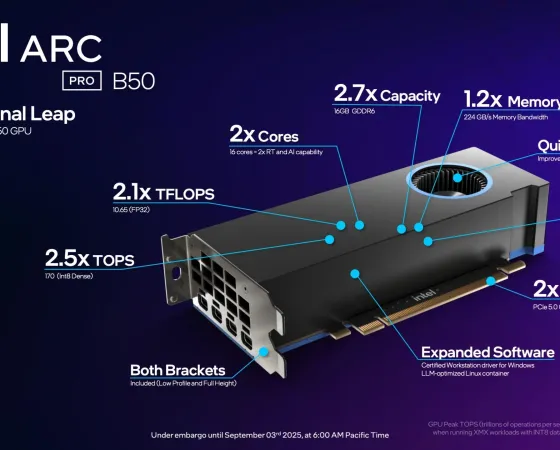 Intel Arc Pro B50 Lancement2 Thumb