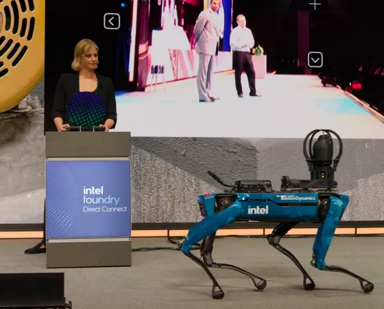 Intel Chip Dog Controlled Thumb