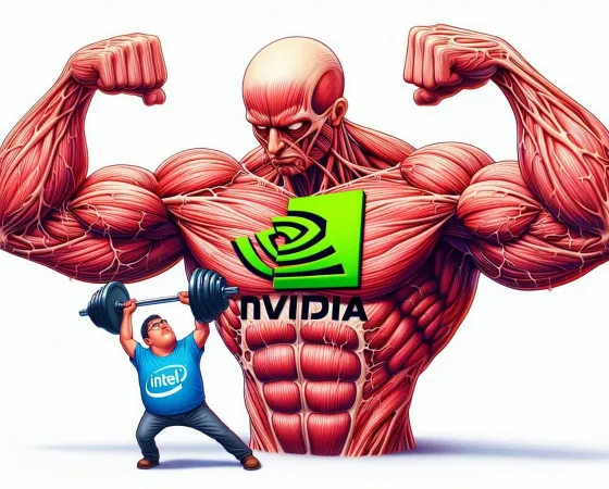 Nvidia Fort Intel Faible Thumb