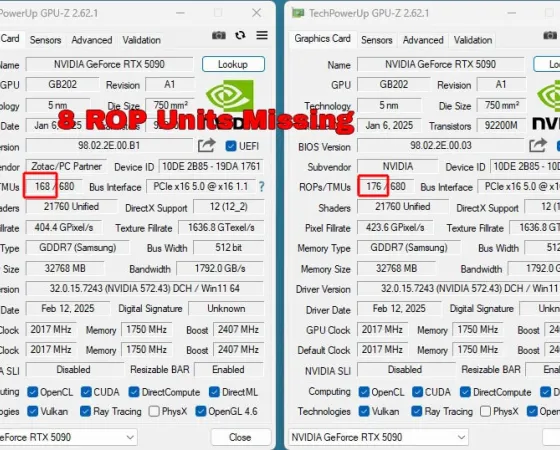 Zotac Rtx 5090 168 Rop Tpu Thumb